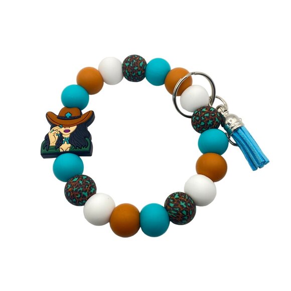 Cowgirl Beaded Wristlet - Picture 2 of 3